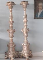 Prachtige Italiaanse bladzilveren kandelaars, Ophalen, Zilver