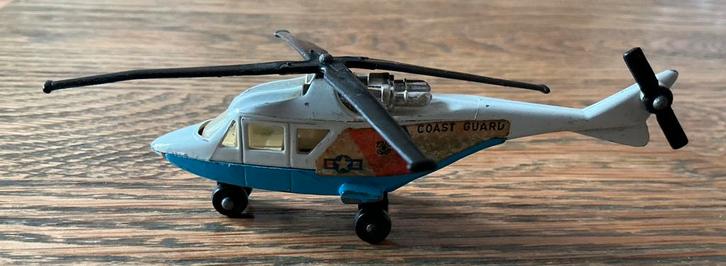 Oude prachtige Matchbox Helikopter uit 1976 Coast Guard, Verzamelen, Speelgoed, Gebruikt, Ophalen of Verzenden