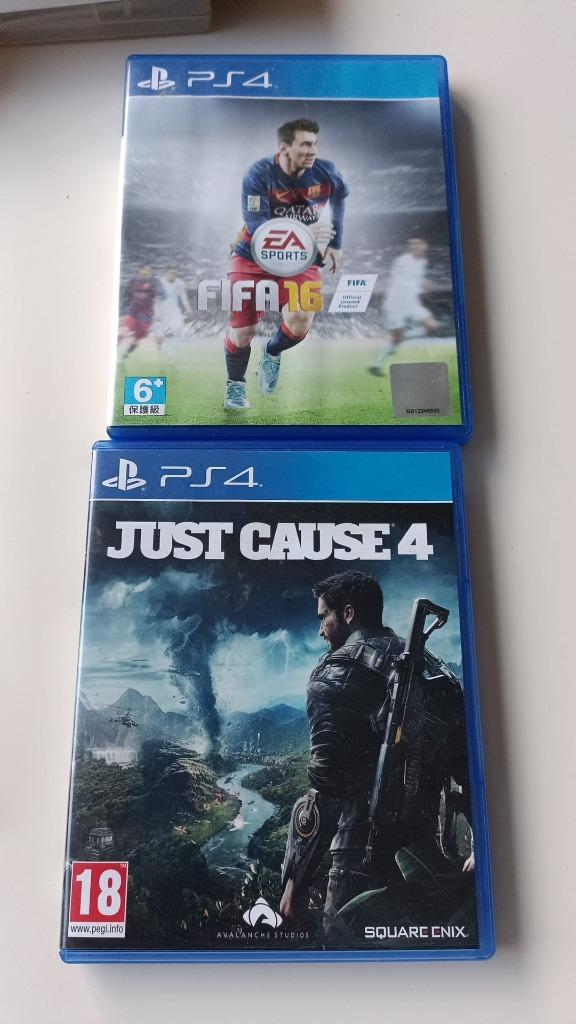 Set van 2 PS4-spellen – Just Cause 4 & FIFA 16, Spelcomputers en Games, Games | Sony PlayStation 4, Zo goed als nieuw, Sport, 1 speler
