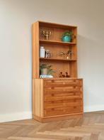 Vintage wandkast grenen hout jaren 50/60/70/80, Huis en Inrichting, Kasten | Wandmeubels, Ophalen, Gebruikt, Minder dan 150 cm