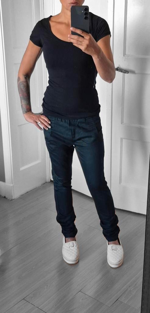 Mooie broek van Humanoid maat S, Kleding | Dames, Broeken en Pantalons, Zo goed als nieuw, Maat 36 (S), Zwart, Lang, Ophalen of Verzenden