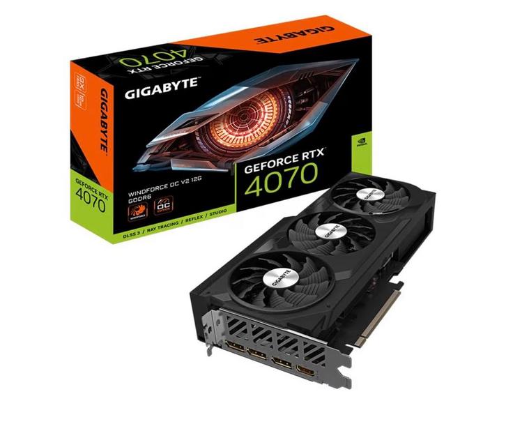 Gigabyte Windforce OC Geforce RTX4070 12G, Computers en Software, Videokaarten, Zo goed als nieuw, Nvidia, PCI-Express 4.0, GDDR6