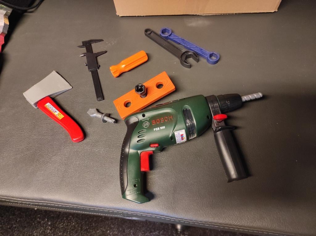 Plastic Kindergereedschap Boor met Geluid, Ophalen of Verzenden, Gebruikt