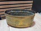 Antieke messing jardinière – Made in Belgium – ca. 1900, Ophalen of Verzenden, Koper