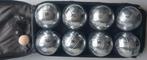 8 Jeu de Boules ballen in etui, Sport en Fitness, Overige Sport en Fitness, Ophalen of Verzenden, Gebruikt