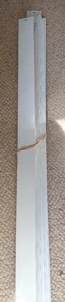 50 smalle lamellen 238 cm x 5 cm, Huis en Inrichting, Stoffering | Gordijnen en Lamellen, Gebruikt, 200 cm of meer, Minder dan 50 cm