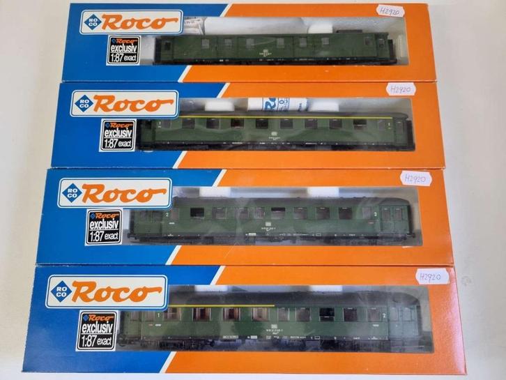 Roco - "Eilzugwagen" rijtuigen van de DB uit Ep IV, Hobby en Vrije tijd, Modeltreinen | H0, Zo goed als nieuw, Wagon, Gelijkstroom