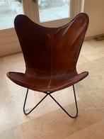 Leuke cognackleurige vlinderstoel, Huis en Inrichting, Ophalen, Zo goed als nieuw, Eén