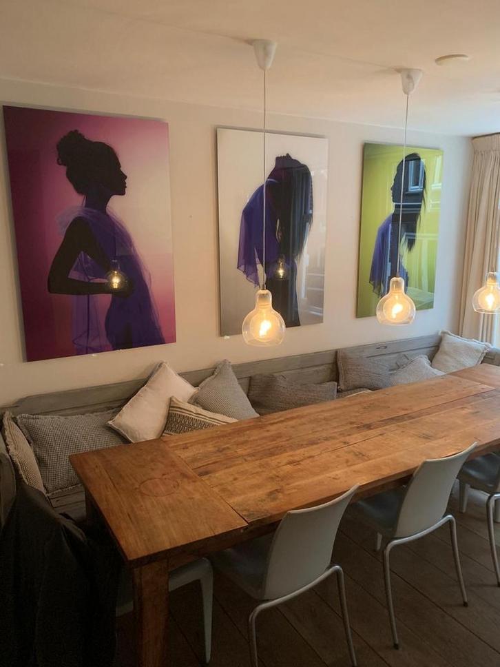 Eettafel met bankje, Antiek en Kunst, Antiek | Meubels | Stoelen en Banken, Ophalen