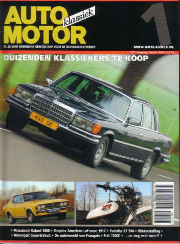 AMK 1 2007 : Mercedes Benz 450SE - Mitsubishi Colt Galant SL, Boeken, Auto's | Folders en Tijdschriften, Gelezen, Algemeen, Ophalen of Verzenden