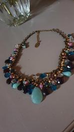Prachtige vintage ketting met facetgeslepen kralen, Verzenden, Zo goed als nieuw, Overige materialen