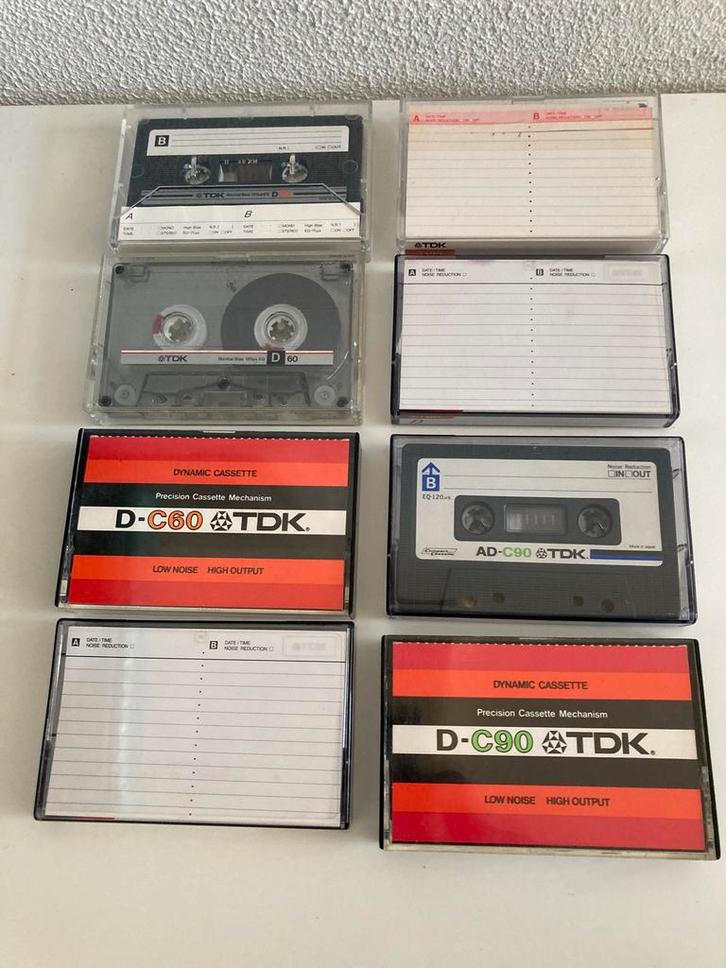 Verzameling TDK cassette bandjes, Cd's en Dvd's, Cassettebandjes, Zo goed als nieuw, Overige genres, 2 t/m 25 bandjes, Ophalen of Verzenden