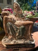 Piëta Frans beeld van gips, Antiek en Kunst, Antiek | Religie, Ophalen of Verzenden