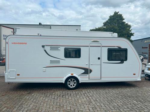 Weinsberg Caraone 550 vast bed+stapelbed, Caravans en Kamperen, Caravans, Particulier, tot en met 6, 1000 - 1250 kg, Treinzit