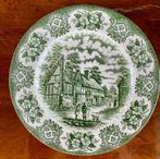 English Ironestone, 6 groene borden, Ophalen of Verzenden
