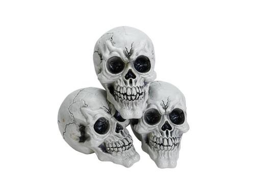 EUROPALMS Halloween Skull 3x, Hobby en Vrije tijd, Feestartikelen, Nieuw, Overige typen, Halloween of Griezel, Ophalen of Verzenden