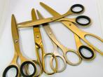 5x oa Hay schaar scissors goud staal 20cm decoratieve schaar, Gebruikt, Ophalen of Verzenden, Gereedschap of Toebehoren