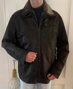 Arma Leren Winterjas met Bontkraag XL, Bruin, Maat 56/58 (XL), Zo goed als nieuw, Arma