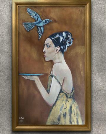 Schilderij „Sometimes” – uniek werk in acryl beschikbaar voor biedingen