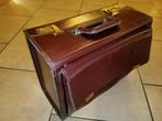 pilotenkoffer bordeaux leer, Sieraden, Tassen en Uiterlijk, Koffers, Ophalen of Verzenden, Zo goed als nieuw, Minder dan 35 cm