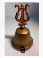 Brocante koperen bel, muziek, Tafelbel, 9,5 cm hoog, Antiek en Kunst, Antiek | Koper en Brons, Ophalen of Verzenden, Koper