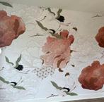 Japans kraanvogel behang, zelfklevend, Modern, Ophalen of Verzenden, 10 tot 25 m², Roze