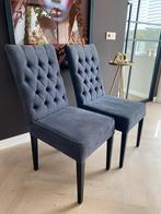 Landelijke stijl eetkamer stoelen gecapitonneerd ZGAN, Huis en Inrichting, Stoelen, Ophalen, Twee, Landelijk, Zo goed als nieuw