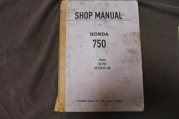 Honda CB750 K1-K8 SOHC motorcycle shop manual, Motoren, Handleidingen en Instructieboekjes, Honda, Ophalen of Verzenden