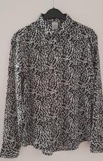 Ichi blouse zwart/witte printje - maat S - soepele stof, Ophalen of Verzenden, Zo goed als nieuw, Maat 36 (S), Zwart