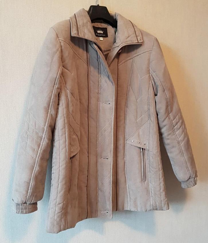 Winterjas, dames, maat 42, NIEUW, Kleding | Dames, Jassen | Winter, Nieuw, Maat 42/44 (L), Beige, Ophalen of Verzenden
