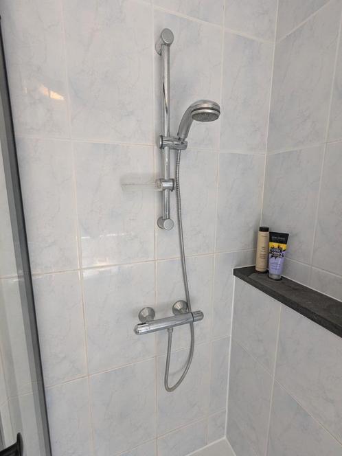 Grohe douche en bad thermostaatkraan met sproeier, Huis en Inrichting, Badkamer | Complete badkamers, Gebruikt, Ophalen of Verzenden