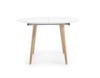 Kave Home Oqui Eettafel Uitschuifbaar Rond Wit | €645, nu, Huis en Inrichting, Tafels | Eettafels, Nieuw, Ophalen of Verzenden