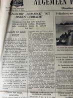 Slagschip Bismarck tot zinken gebracht 1941, Verzamelen, Ophalen of Verzenden, Nederland, Embleem of Badge