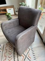 Six Goossens Alex dining chairs in Alcamara Taupe color, Ophalen, Gebruikt, Bruin, Vijf, Zes of meer stoelen