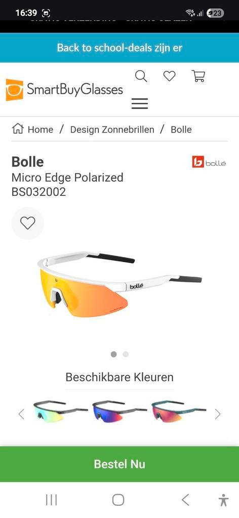 Bolle Micro Edge Gepolariseerde Zonnebril, Sieraden, Tassen en Uiterlijk, Zonnebrillen en Brillen | Heren, Nieuw, Zonnebril, Overige merken