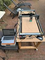 Atomstack X20 pro lasergraveermachine met roterende as, Ophalen of Verzenden, Zo goed als nieuw