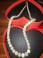 Antiek Parelmoer  ketting -collier 585 gouden, Ophalen