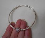 Zilveren Pandora armband Moments Charm Bangle nr.243, Verzenden, Zo goed als nieuw, Zilver, Zilver