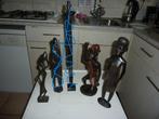 3 oude brocante afrikaanse beelden, Antiek en Kunst, Kunst | Beelden en Houtsnijwerken, Ophalen of Verzenden