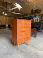 Vintage Deens design ladekast teak retro denemarken, Ophalen, Gebruikt
