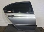 BMW E46 Sedan Deur Rechts Achter Portier Grijs Compleet, Ophalen, Gebruikt, Deur, Achter