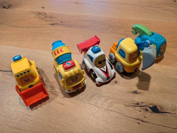 VTech Toet Toet Auto's - Tim, Guido, Ronnie, Bruce & Boris, Kinderen en Baby's, Speelgoed | Speelgoedvoertuigen, Gebruikt, Ophalen of Verzenden
