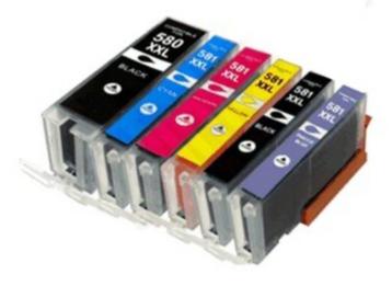 Canon 580-581 XXL serie (complete set, 6 cartridges) beschikbaar voor biedingen