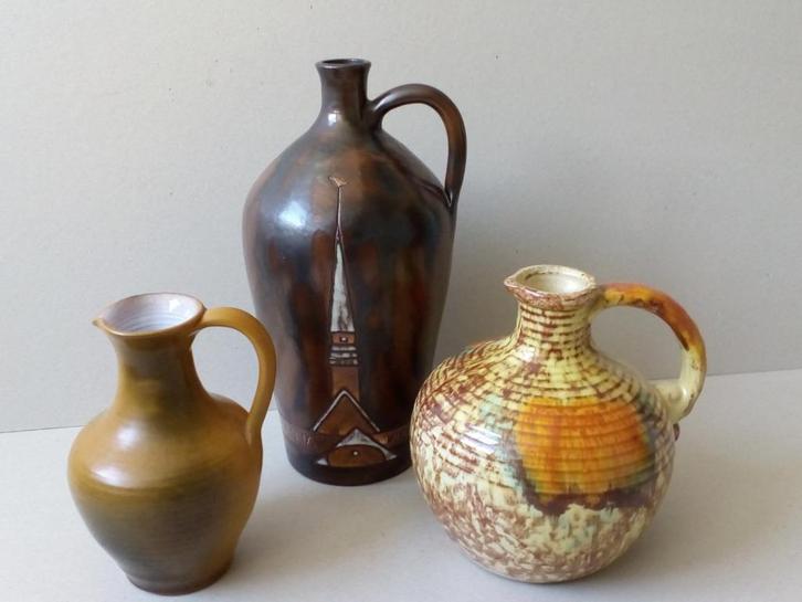 Kruik/kan vazen. Keramiek.O.a.Terra/Potters.Pr/p.stuk vanaf., Antiek en Kunst, Curiosa en Brocante, Ophalen of Verzenden