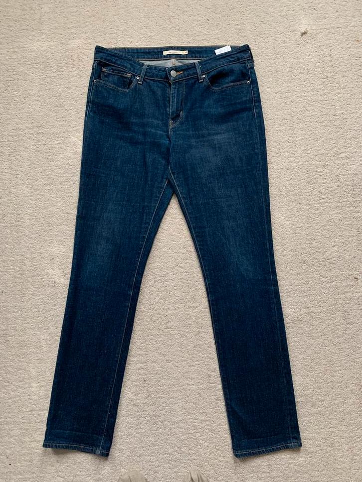 LEVI’S spijkerbroek 714 Straight 30/34 blauw, Kleding | Dames, Spijkerbroeken en Jeans, Gedragen, Overige jeansmaten, Blauw, Ophalen of Verzenden