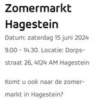 Rommelmarkt zaterdag 15 juni van 9 tot 14.30u, Diversen, Overige Diversen, Ophalen of Verzenden