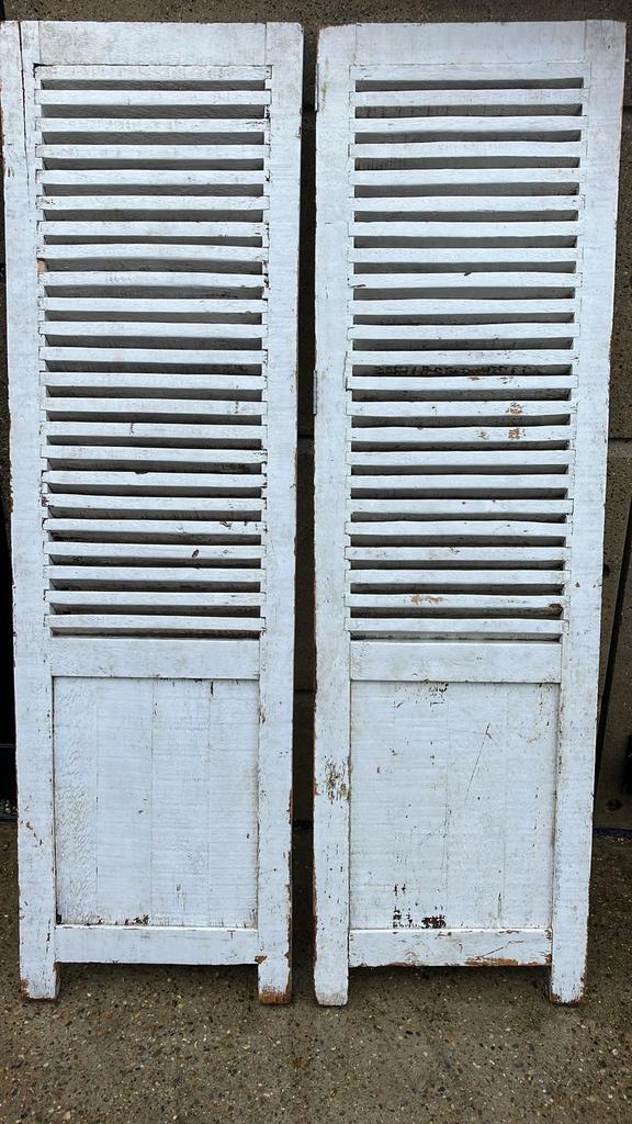 Twee brocante luiken, Antiek en Kunst, Ophalen