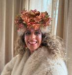 Oranje gouden bloemenband, Ophalen of Verzenden, Carnaval