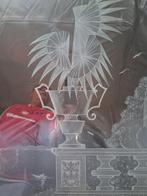 Art nouveau groot geetst glazen raam, Antiek en Kunst, Ophalen
