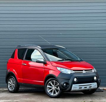 Aixam Crossover Rood brommobiel 45km | Leren Stoelen | 13dkm beschikbaar voor biedingen